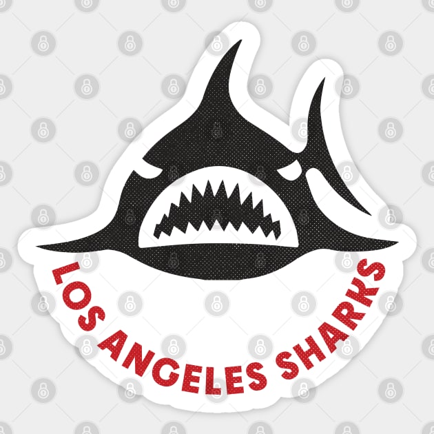 Defunct Los Angeles Sharks WHA Hockey 1973 Sticker by LocalZonly